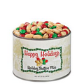 Holiday Button Mix 20 oz.Holiday Label Tin